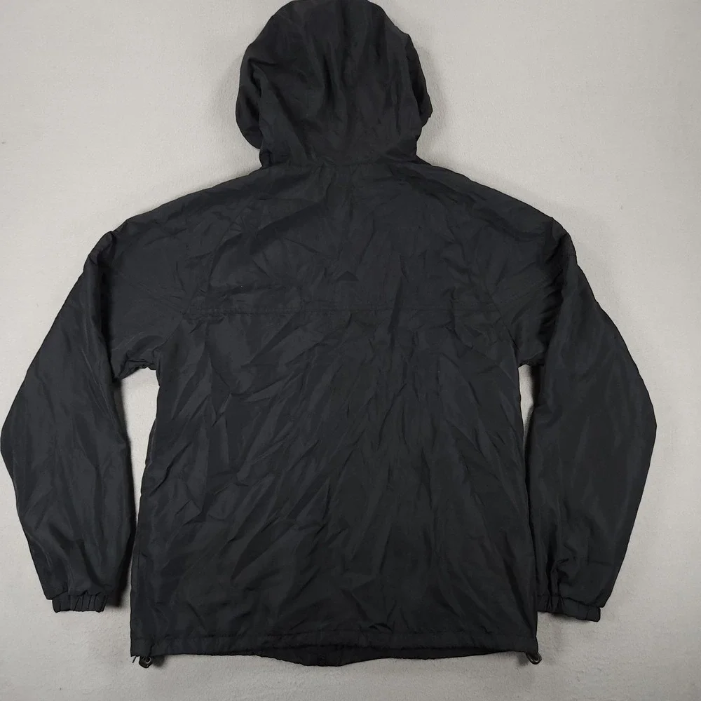 Disney Parks Star Wars Darth Vader Black Rain Zip Windbreaker Hoodie Jacket L - Picture 2 of 13